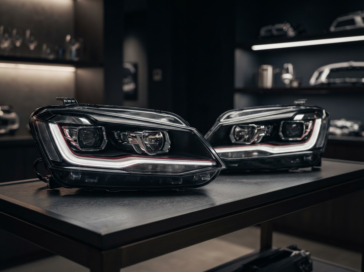 Tail light and fog light detail